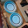 Vintage Staffordshire  12 piece cups and saucers set.. Image 8