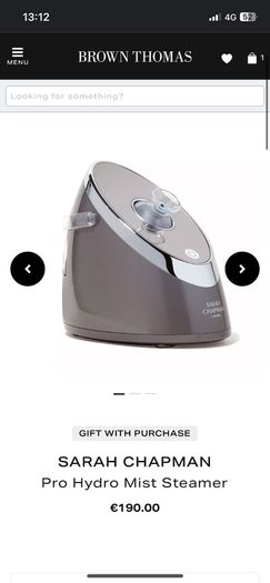 Sarah Chapman facial steamer