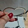 Pandora Sparkling Wishbone Bangle Brand New Image 5