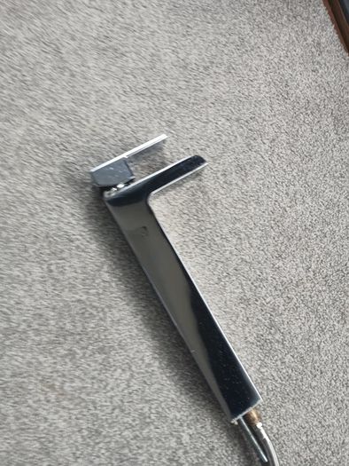 Modern chrome basin mixer tap