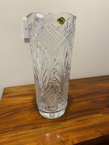 Waterford cut glass. Large vase. In perfect condition.