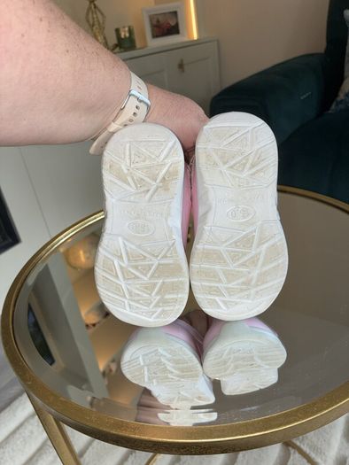 Adorable Hello Kitty Pink Glitter Light-Up Sneakers