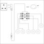 6pcs LED under cabinet lights lamp kitchen cabinet light flat surface-mounted spotlight spot SET Image 4