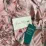 H&M Johanna Ortiz Silky Pink Floral One Shoulder Ruffle Maxi sz12 Image 3
