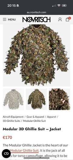 Airsoft Noveritch Ghillie set - Amber