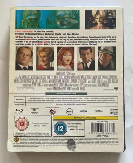 Mars Attacks! Blu ray steelbook
