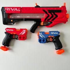 Nerf Rival XX-100 (x2) Hand Guns & MVMXV -1200 Rifle