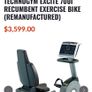 Technogym Exite full commercial recumbent exercise bike Image 6