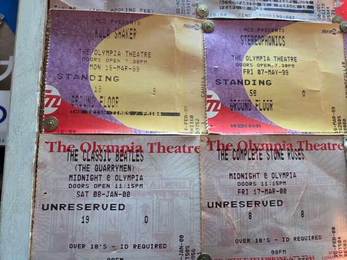 Blur, Oasis, Radiohead, Pulp, OCS 90's concert ticket collection