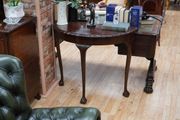 Edwardian Mahogany Demi-Lune Hall Table