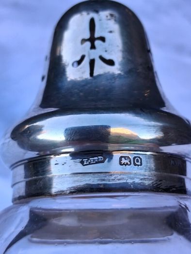 Sterling Silver and Cut Glass Sugar Sifter(1940)