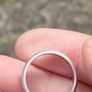 Mid Century Sterling Silver wedding Ring Image 8