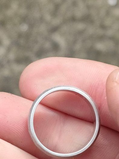 Mid Century Sterling Silver wedding Ring