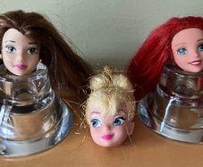 3 Disney Dolls Heads