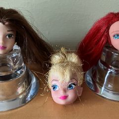3 Disney Dolls Heads
