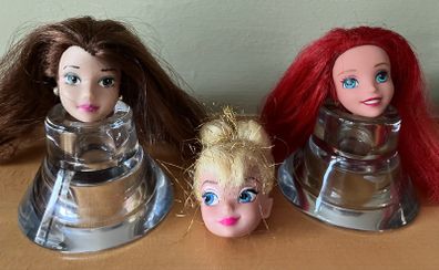 3 Disney Dolls Heads