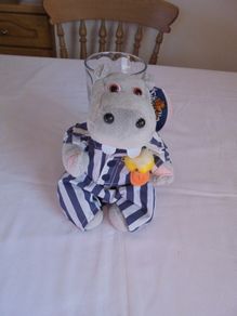 Silent Night Hippo in Pyjamas for Sale