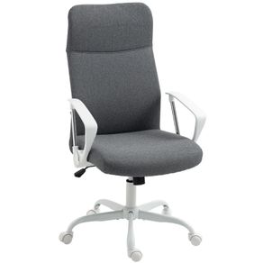 Fabric High Back Office Chair - Grey