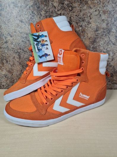 Hummel HI TOP trainers Orange Karma Size UK 7 EU 41 unisex