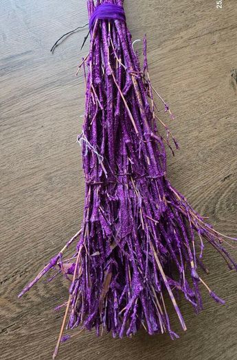 Halloween sign witch broom