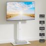 TV Floor Stand for 30-70 Inch LED LCD OLED Flat Curved TVs, Height Adjustable Tall Swivel Standing TV Stand, Universal Freestanding Floor Standing TV Stand Base up to 40kg, Max VESA 600x400mm Image 9