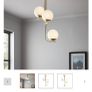 Pendent ceiling light brass gold Image 3