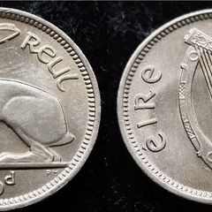 [#419] - Ireland 1968 | 3 Pence | Irish 3d | Hare | KM.12a | MS