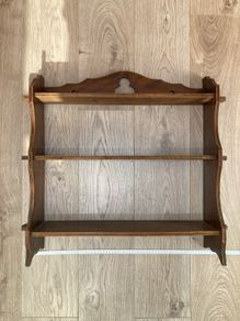Antique wooden shelves