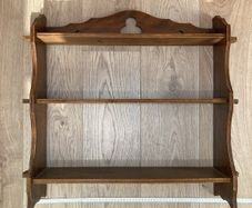 Antique wooden shelves
