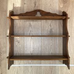 Antique wooden shelves