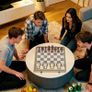 Foldable Games Set, Chess and Checkers, Compact Case, Walnut, Accessories Image 4