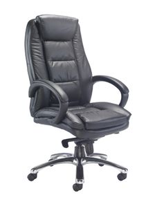 Montana Black Leather Executive Office Chair CH0240