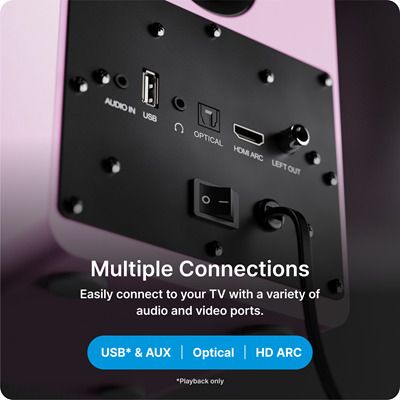 Bluetooth Bookshelf Speakers Pink 60W