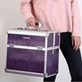 SONGMICS - Large Purple Makeup/Storage Case Image 6
