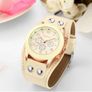 Readeel Luxury Women Watches, PU Leather strap, Beige and Coffee Image 2