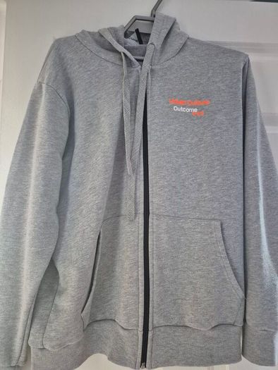 Grey hoodie size L