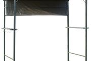 2.2 x 1.4m BBQ Shelter - Outdoor Grill Gazebo Canopy including Shelves, Hanging Hooks, and a Metal Frame, suitable for Garden Patio Backyard