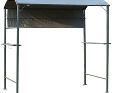 2.2 x 1.4m BBQ Shelter - Outdoor Grill Gazebo Canopy including Shelves, Hanging Hooks, and a Metal Frame, suitable for Garden Patio Backyard