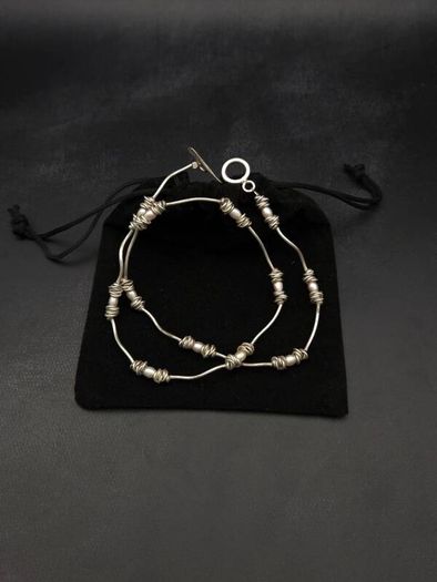 Vintage 925 Sterling Silver & Cultured Pearl Necklace