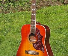 Epiphone IBG Hummingbird 12-string with case