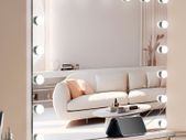 Large Hollywood Vanity Mirror With Lights w/ USB Type C Desktop Wallmount 23.6in