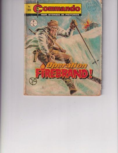 Commando #526 Operation Firebrand 1971 Uk Comic