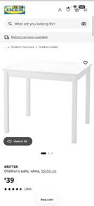 kids table & x2 chairs