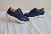 Clarks tivoli zip Size 6 eu 39.5 Navy leather in excellent condition