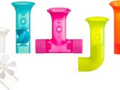 TOMY Boon Pipes Baby Bath Toy | Bath Accessories for Babies and Toddlers | 5 Multicoloured Water Pipes For Bath Time | Suitable For 1, 2, 3 and 4 Year Olds