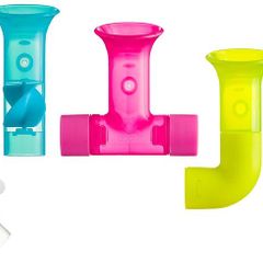TOMY Boon Pipes Baby Bath Toy | Bath Accessories for Babies and Toddlers | 5 Multicoloured Water Pipes For Bath Time | Suitable For 1, 2, 3 and 4 Year Olds