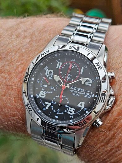 Watch Seiko Military Chronograph. Quartz