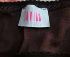 chocolate brown midi skirt