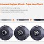 Rotary Tool Kit, 130W Multi-Functional Mini Grinder Set with 140 Accessories (Keyless Chuck & Flex Shaft) Varible Speed Multi Tool Image 4