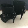 Pre-loved Black Stiletto Ankle Boots-Size 4 Image 4